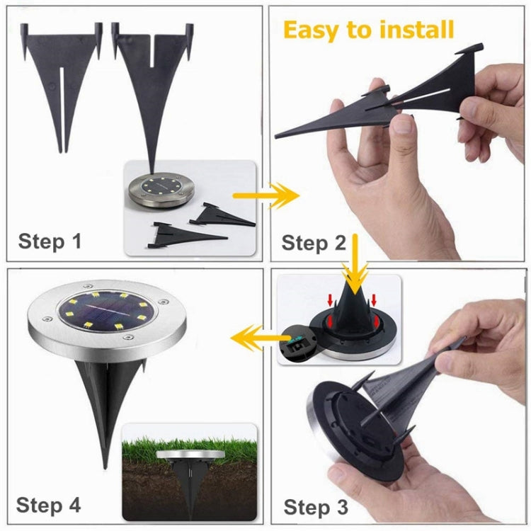 16 LED Solar Buried Lights - Waterproof Outdoor Garden Lamps