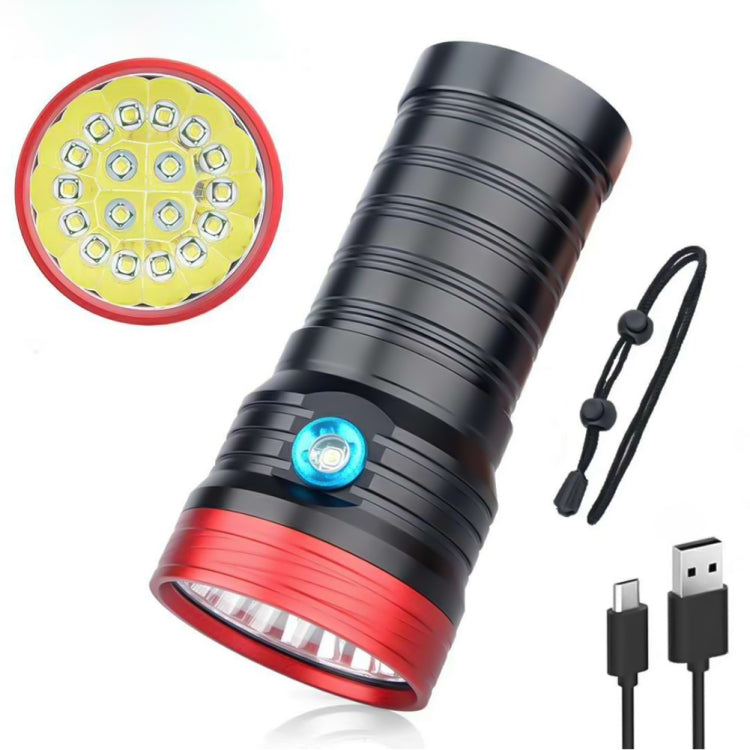 High-Performance 5400lm LED Flashlight - DB18 18xT6