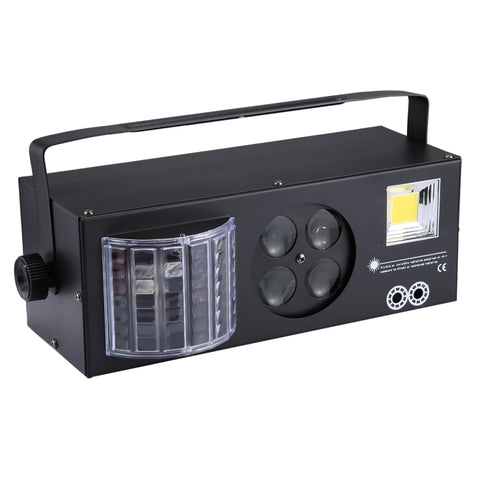 Proiettore 4 in 1 Luce d'atmosfera per decorazioni sceniche per interni con supporto / Funzionamento automatico / Controllo del suono / DMX512, CA 90-240 V