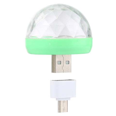 Luce da palco con sfera magica in cristallo LED USB RGB da 4 W con adattatore micro USB, with Micro USB Adapter