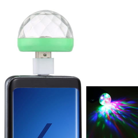 Luce da palco con sfera magica in cristallo LED USB RGB de 4 W avec adaptateur de type C, avec adaptateur Type-C