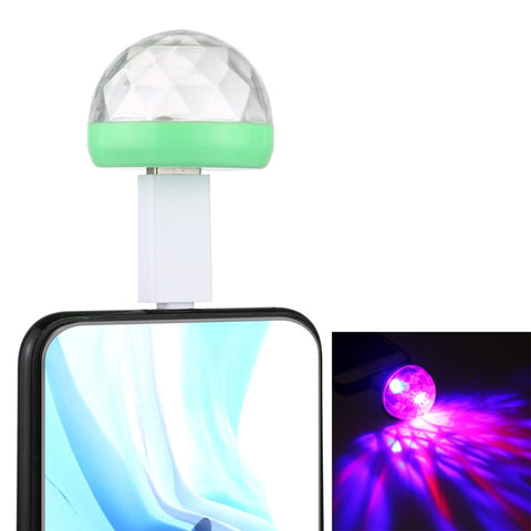 Luce da palco con sfera magica in cristallo LED USB RGB da 4 W con adattatore a 8 pin, with 8 Pin Adapter