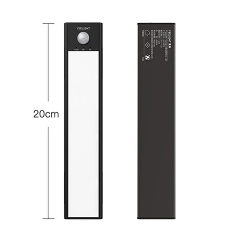 Lampade da parete per corridoio armadio guardaroba ricaricabile con barra luminosa originale Xiaomi Youpin YEELIGHT LED da 20 cm con sensore di movimento umano intelligente, 20cm