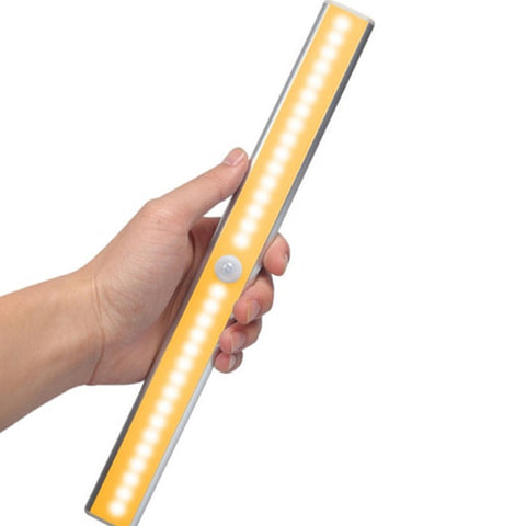 2.8W 30 LED Bianco caldo Ampio schermo Sensore di luce intelligente per corpo umano LED Luce per armadio per corridoio, Versione di ricarica USB, 2.8W 30 LEDs Warm White - Novalix Store