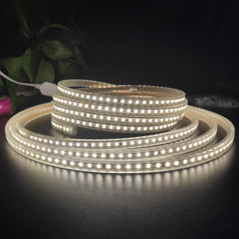 Striscia LED SMD 2835 1200 LED da 10 m, CA 220 V-240 V, spina europea, 10m