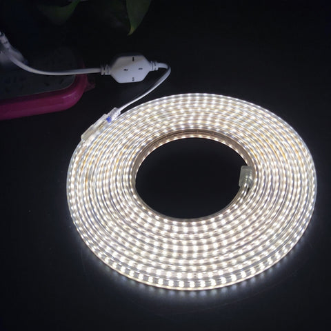Striscia LED SMD 2835 1200 LED da 10 m, CA 220 V-240 V, spina europea, 10m