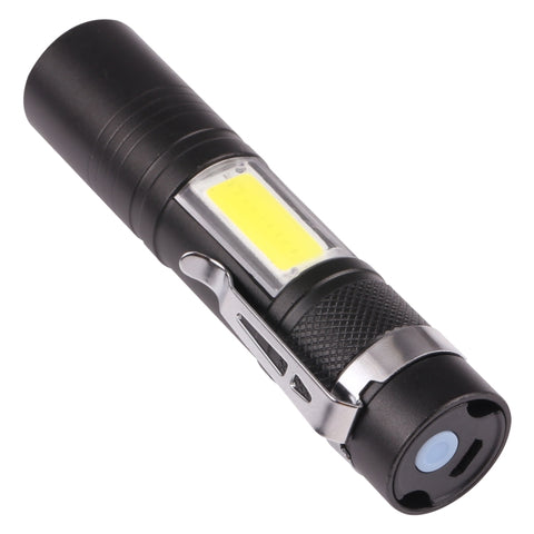 Torcia tascabile Luce forte 3 modalità Ricaricabile tramite USB, 9