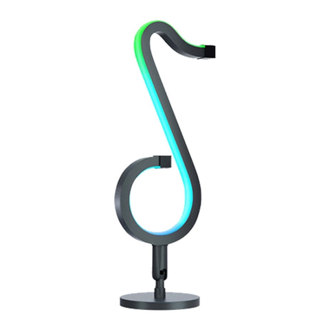 Lampe d'écriture domestique RVB avec couleurs illusoires et note musicale