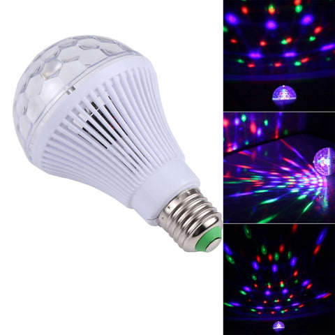 Lampada da palco a LED rotante a colori E27, CA 85-260 V