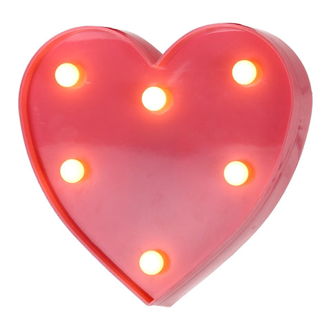 Lampada da tavolo per matrimoni, 2 batterie AA alimentate a batterie, luce notturna, Heart(Yellow), Heart(Pink), Heart(Blue), Heart(Red), Heart(White)