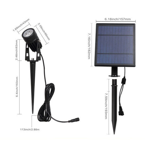 Lampada da giardino a induzione con controllo della luce impermeabile IP65 da esterno 6W One for Two, flusso luminoso: 300-400lm, Blue Light, Green Light, White Light, Warm White
