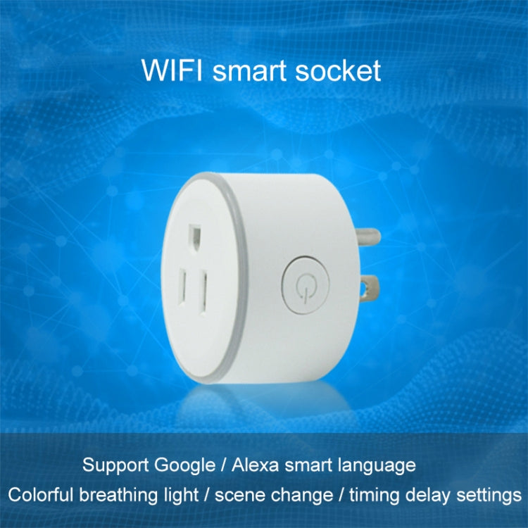 10A Round Shape WiFi 2.4GHz Mini Plug APP Remote Control Timing Smart Socket
