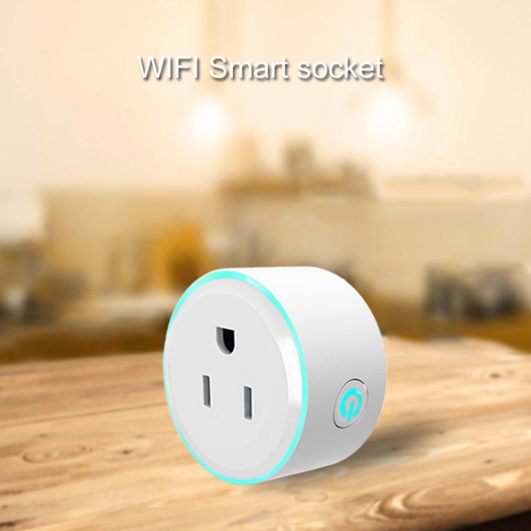 10A Round Shape WiFi 2.4GHz Mini Plug APP Remote Control Timing Smart Socket