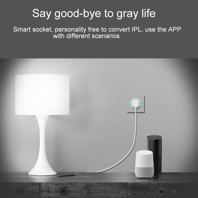 10A Round Shape WiFi 2.4GHz Mini Plug APP Remote Control Timing Smart Socket