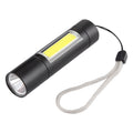 Durable Waterproof LED Flashlight with Storage Box & 3 Modes