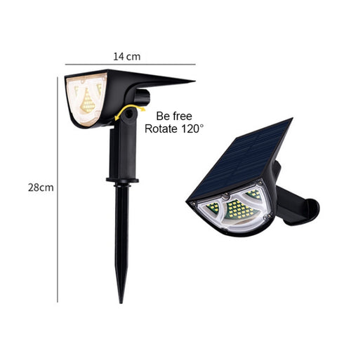 Lampe à proiezione solaire pour l'extérieur IP65 Lampe de jardin décorative à LED pour jardin paysager avec presa a terra