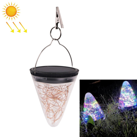 Lampe à suspension conique Starlight à énergie solaire IP55 Lampe décorative pour jardin extérieur imperméable