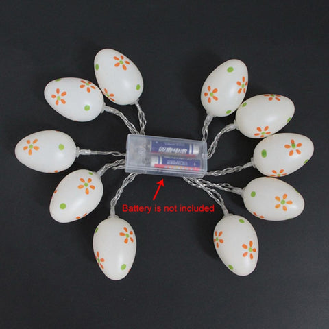 Set di 10 Lampadine LED Decorativa a Forma di Uovo di Pasqua per