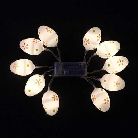 Set di 10 Lampadine LED Decorativa a Forma di Uovo di Pasqua per