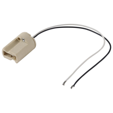 Portalampada G9 con base in ceramica, portalampada alogeno, lunghezza cavo: 20 cm, G9
