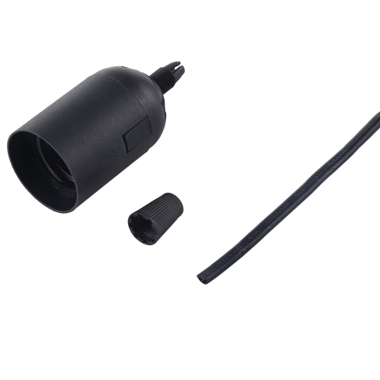 E27 Lamp Socket Base Holder with 28cm Electrical Wire Cable