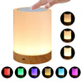 Colorful Wood Grain Touch Night Light for Cozy Atmosphere