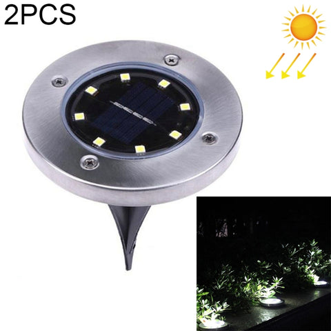 Lampada da incasso a terra SMD 5050 Lampada da esterno per esterni da giardino, 8 LEDs White Light, 8 LEDs Warm White Light