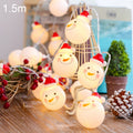 Warm White Fairy Lights Snowman Decor for Christmas Parties