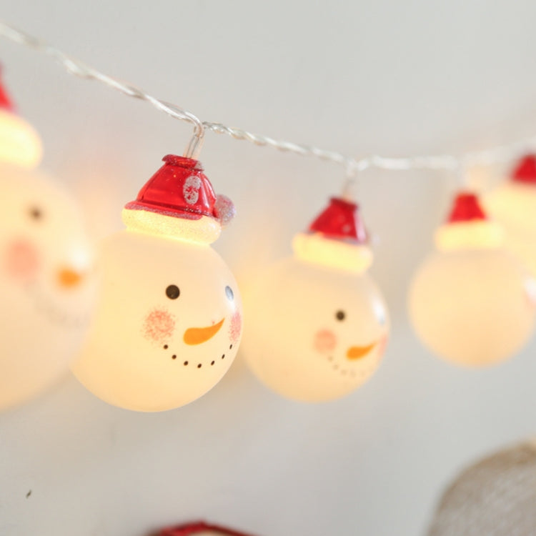 Warm White Fairy Lights Snowman Decor for Christmas Parties