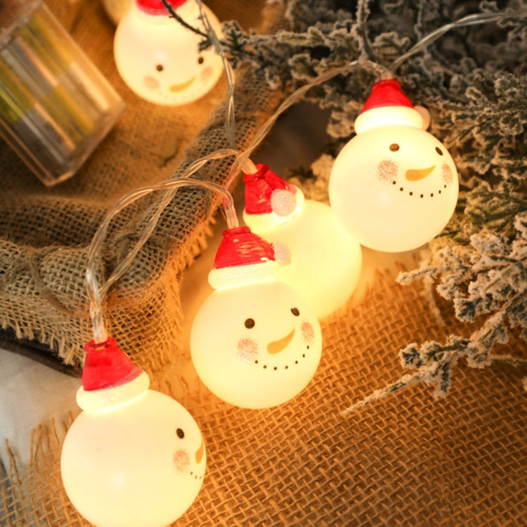 Warm White Fairy Lights Snowman Decor for Christmas Parties