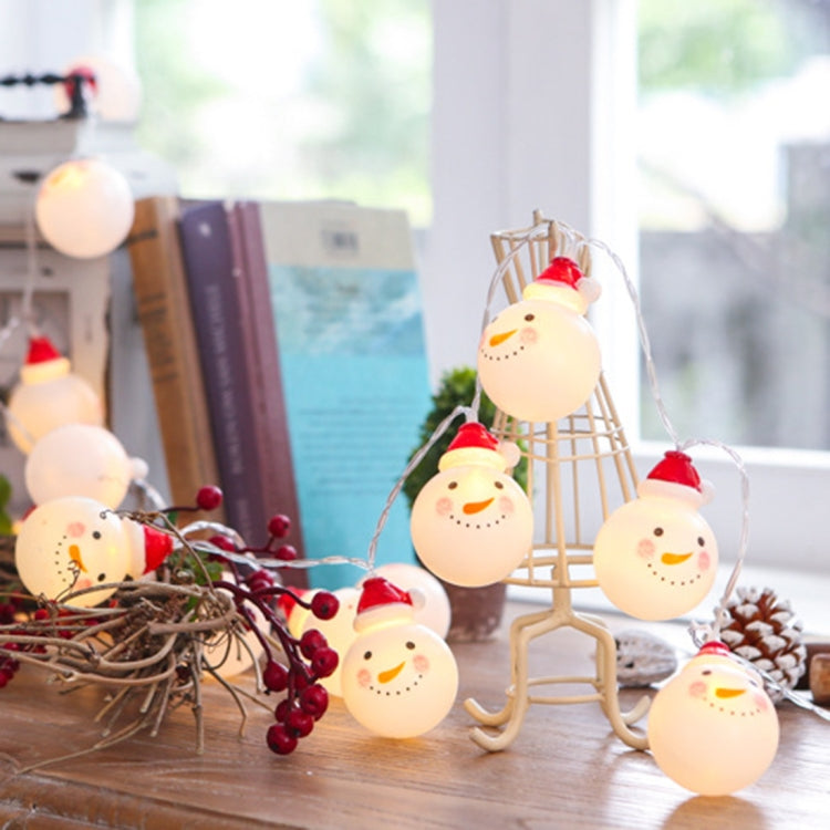 Warm White Fairy Lights Snowman Decor for Christmas Parties
