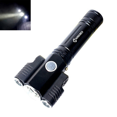 Torcia LED Impermeabile KS-739 con Ricarica USB e 4 Modalità di