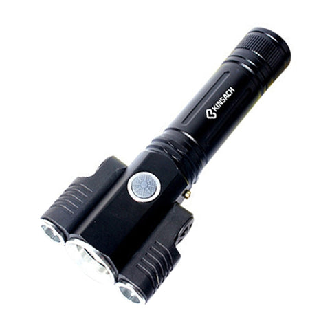 KS-739 Torcia LED impermeabile con ricarica USB T6+XPE a fuoco fisso con 4 modalità e batteria al litio 18650, KS-739 (&amp;18650)