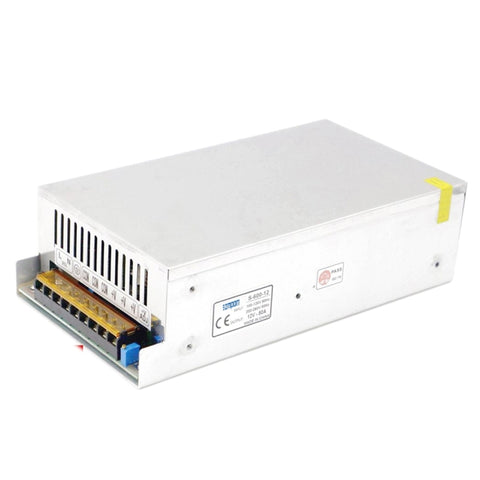 SOMPOM S-600-12 Alimentatore per monitor di illuminazione a strisce luminose a LED con guscio in ferro da 600 W 12 V 50 A, 600W 50A