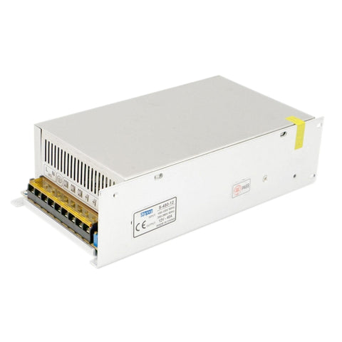 SOMPOM S-480-12 480W 12V 40A Driver con guscio in ferro LED Alimentatore per monitor di illuminazione a strisce luminose, 480W 40A