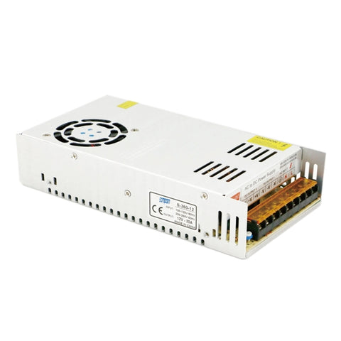 SOMPOM S-360-12 360W 12V 30A Driver con guscio in ferro LED Alimentatore per monitor di illuminazione a strisce luminose, 360W 30A