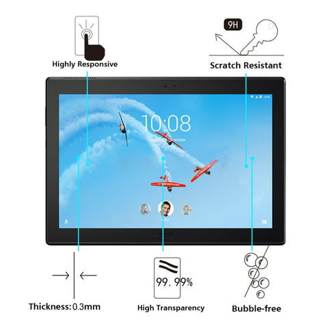 Per Lenovo TAB 4 10 Plus Pellicola per schermo in vetro temperato con durezza 0,3 mm 9H, For TAB 4 10 Plus