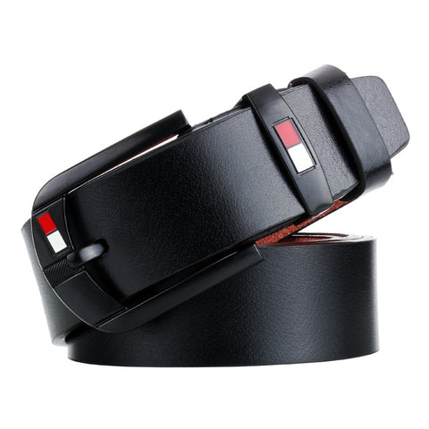 Dandali L8033 Cintura da uomo in pelle con fibbia ad ardiglione anticata casual retrò, dimensioni: 125 cm, L8033