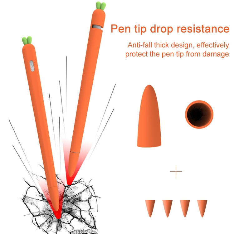 Silicone Protective Case for Apple Pencil 2 - Carrot Shape