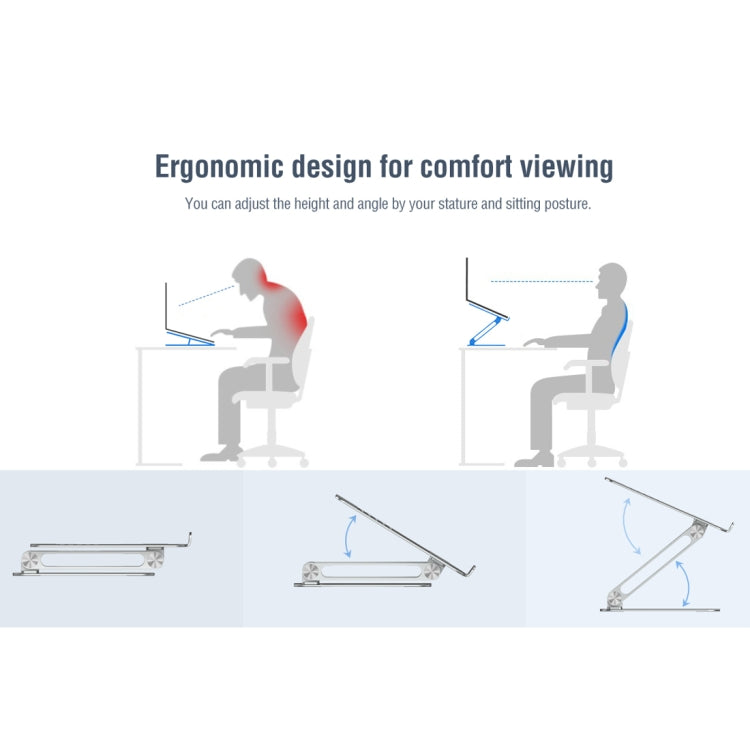 Supporto per notebook regolabile in lega di alluminio NILLKIN ProDesk