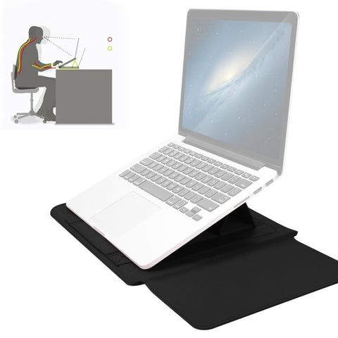 Borsa fodera universale per laptop in pelle PU impermeabile 4 in 1 con maniglia, supporto e portapenne + 2 avvolgitori + borsa per mouse + set di borse per caricabatterie per laptop da 17 pollici, 17 inch