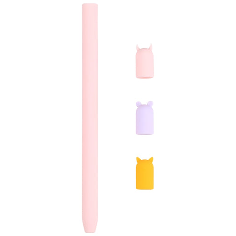Custodia in silicone cartoon 4 in 1 per Apple Pencil 1 con penna stilo