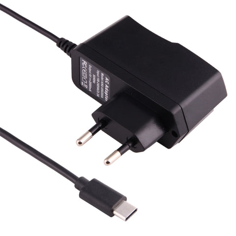 Caricabatterie con porta USB-C / Type-C 5V 2A per Macbook, Google, LG, Huawei, Nokia, Microsoft, Xiaomi, OnePlus, Letv, Meizu, altri smartphone o tablet, EU Plug, UK Plug, AU Plug