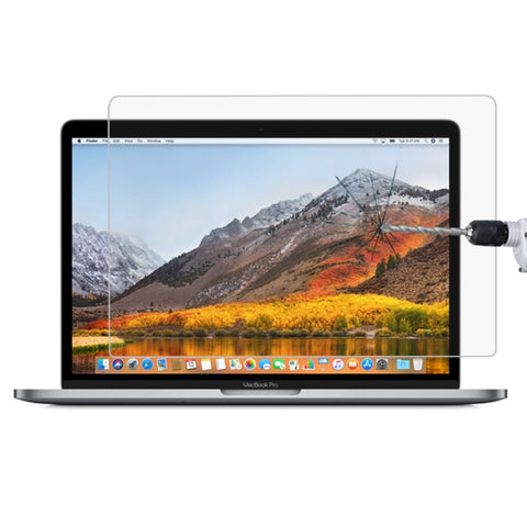 Pellicola in vetro temperato antideflagrante HD con durezza superficiale 9H per MacBook Pro da 15,4 pollici con Touch Bar (A1707), For MacBook Pro 15.4 pollici con Touch Bar (A1707)