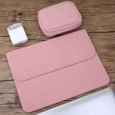 Borsa in pelle per laptop 11.6" MacBook Air 2 in 1 con scomparto per