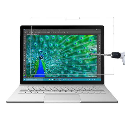 Pellicola in vetro temperato a schermo intero con durezza superficiale 0,4 mm 9H per Microsoft Surface Book da 13,5 pollici, For Surface Book 13.5 inch