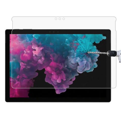 Pellicola in vetro temperato a schermo intero con durezza superficiale 0,4 mm 9H per Microsoft Surface Pro 6 da 12,3 pollici, For Surface Pro 6 12.3 pollici