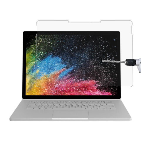 Pellicola in vetro temperato a schermo intero con durezza superficiale 0,4 mm 9H per Microsoft Surface Book 2 15 pollici, For Surface Book 2 15 inch