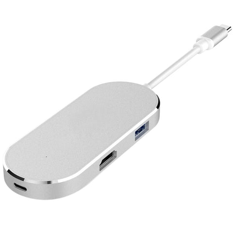 Hub USB-C 6 en 1 / De type C à USB-C / De type C e HDMI e SD e TF et 2 adaptateurs USB