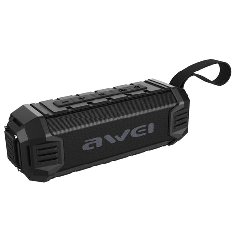 Awei Y280 IPX4 haut-parleur Bluetooth Power Bank avec basses améliorées, micro intégré, prise en charge FM/USB/carte TF/AUX, Y280